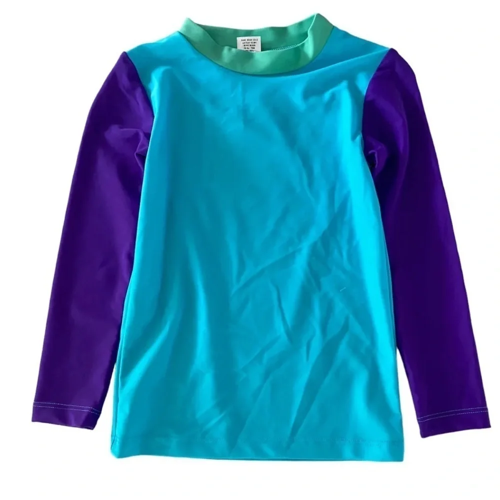 Shoshanna Girls Long Sleeve Rash Guard Bikini Set NWT